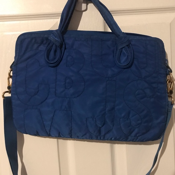 Blue Marc Jacobs laptop carrying shoulder bag - Picture 3 of 9